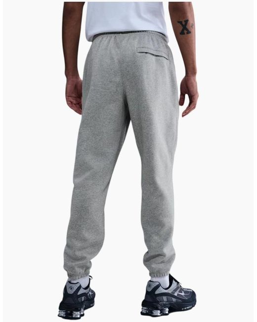Nike Gray Club Joggers Fn3808 Cuffed Brushed Trousers for men