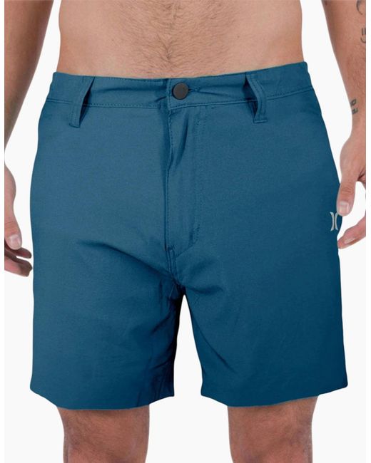 Hurley Green Shorts Chino Polyester Regular Casual Summer Holiday Half Pant New for men