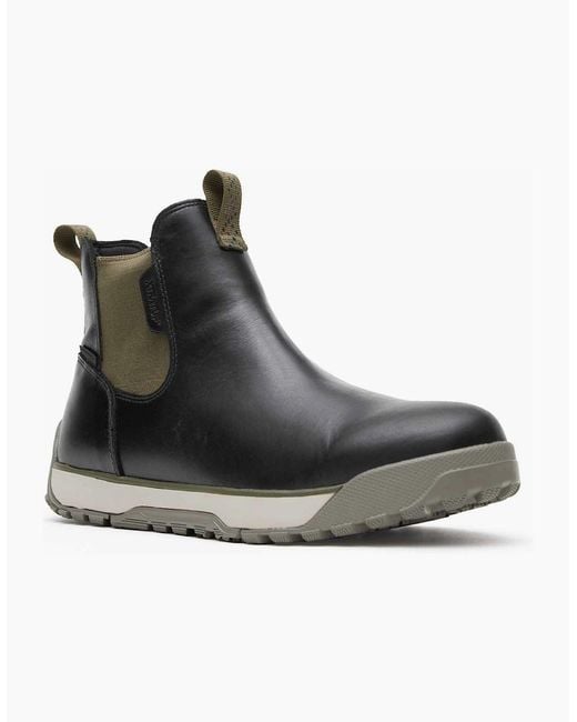 XtraTuf Black Ankle Deck Leather Pirate Wellington Boots for men