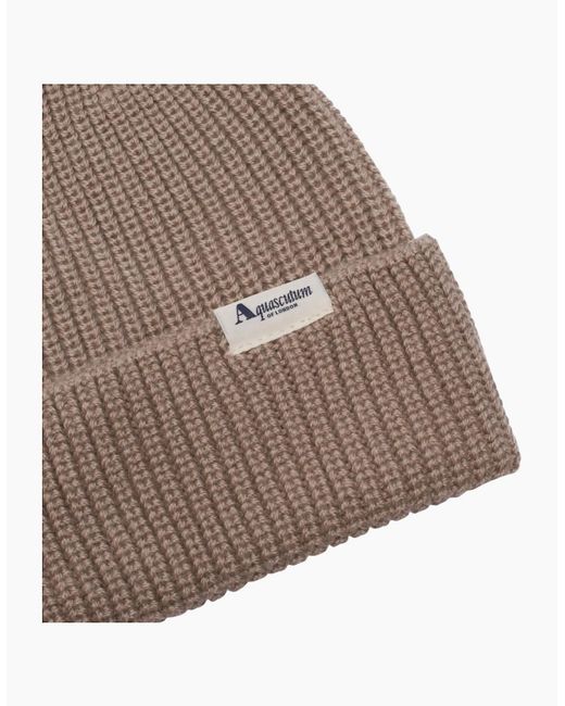Aquascutum Natural Active Logo Beanie Hat for men