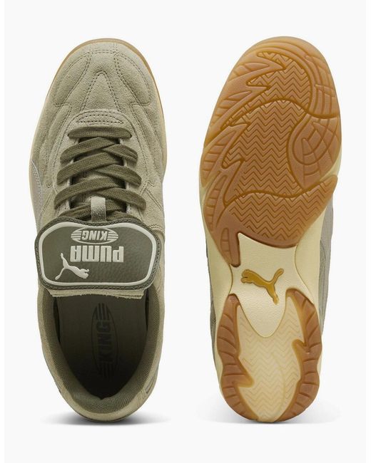 PUMA Green King Indoor Suede Low Top Trainers for men