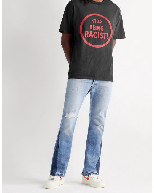 GALLERY DEPT. Black Stop Being Racist Tee