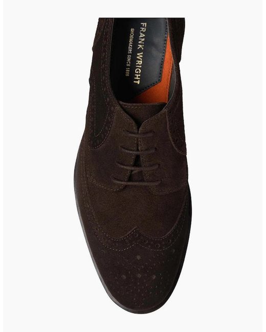 Frank Wright Black Sherwin Brogues for men