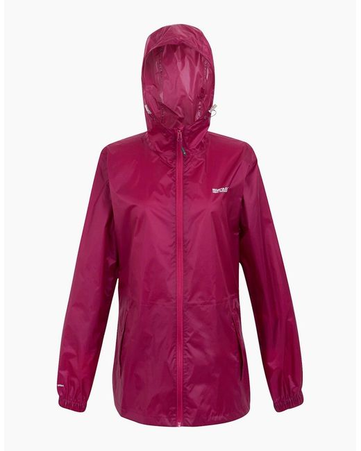 Regatta Purple Ladies Pack It Iii Waterproof Jacket