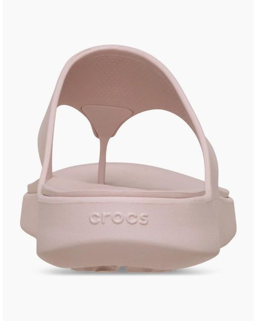 CROCSTM Pink Getaway Triangle Flip Sandals