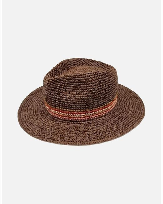 Nooki Design Brown Havana Trilby Hat