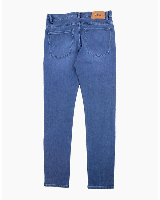 Boss Blue Delaware3-1 Slim Fit Jean Dark 416 for men
