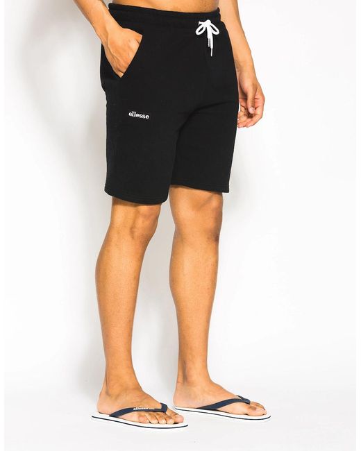 Ellesse Black Noli Fleece Short for men