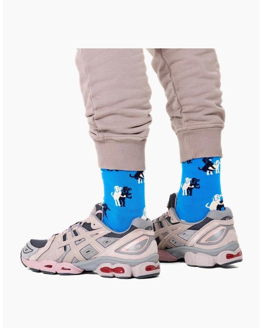 Happy Socks Blue Doggy Style Socks
