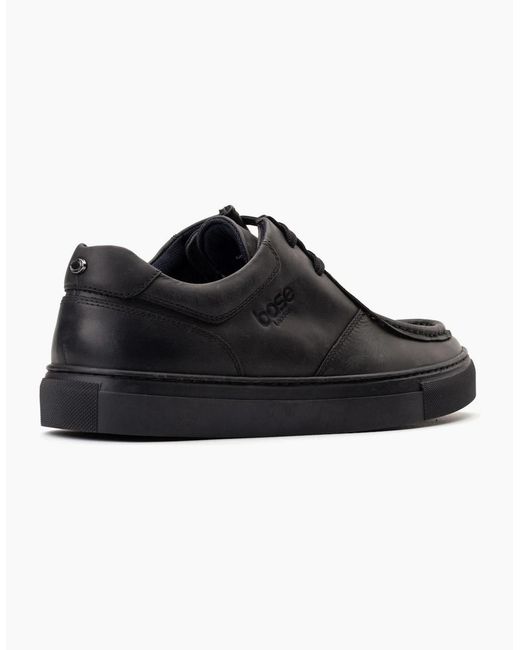 Base London Black Dalston Wallabe Shoes for men