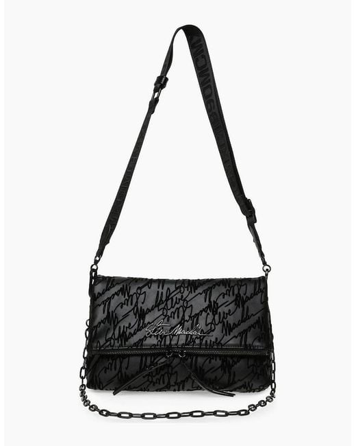 Steve Madden Black Rectangle Shape Cross Body Bag With Chain