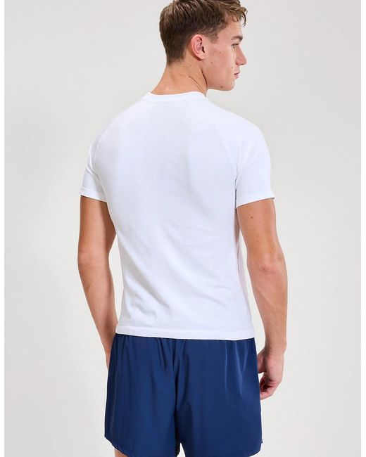 Ellesse White Drexani Ss Seamless Tee for men