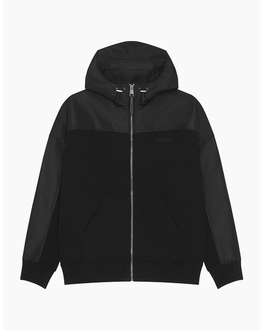 Givenchy Black Branded Windbreaker for men
