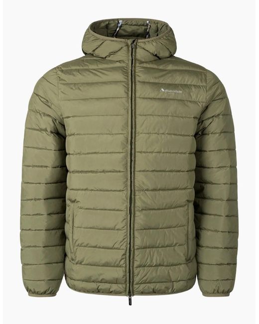 Aquascutum Green Active Rlg 100 Gr Army Hooded Jacket for men