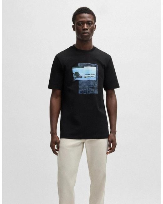 Boss Black Boss Ontheway Graphic Print T-Shirt for men