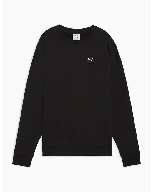 PUMA Black Elevated Comfort Crew Sweatshirt