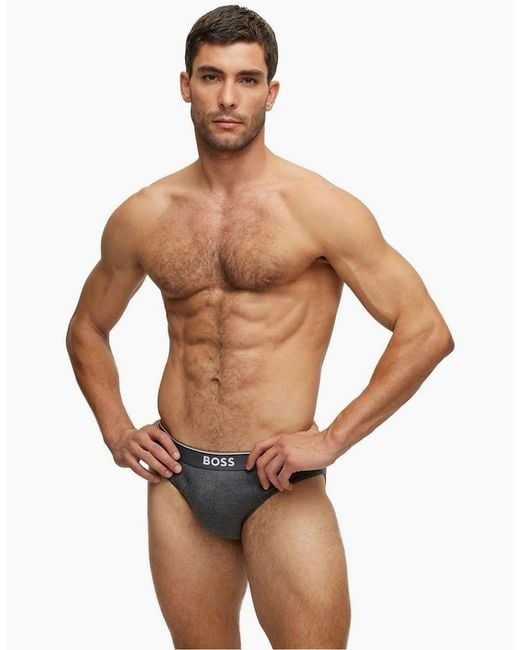 Boss Gray 3 Pack Briefs for men