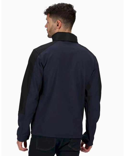 Regatta Blue Hydroforce 3-Layer Membrane Waterproof Breathable Softshell Jackets for men