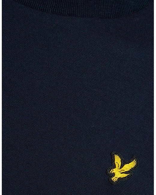 Lyle & Scott Blue Lyle & Scott Fine Tipped T-Shirt Dark for men