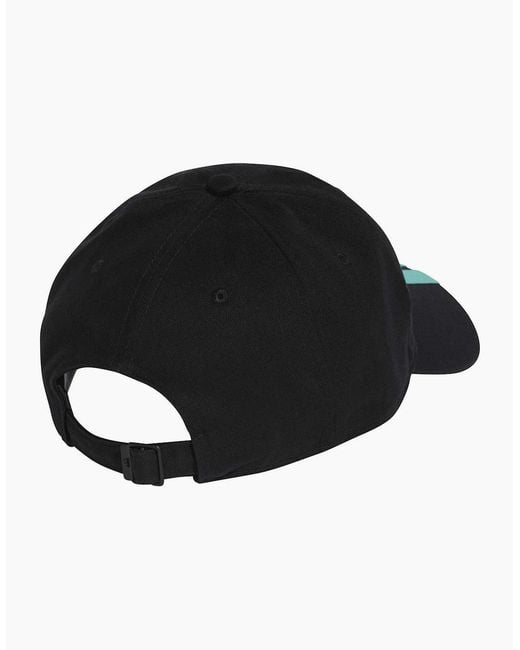 Adidas Black Dna 3S Logo Embroidered Dad Cap for men