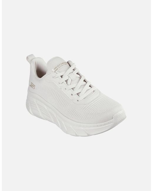 Skechers White Ladies 117385 Bobs B Flex Hi