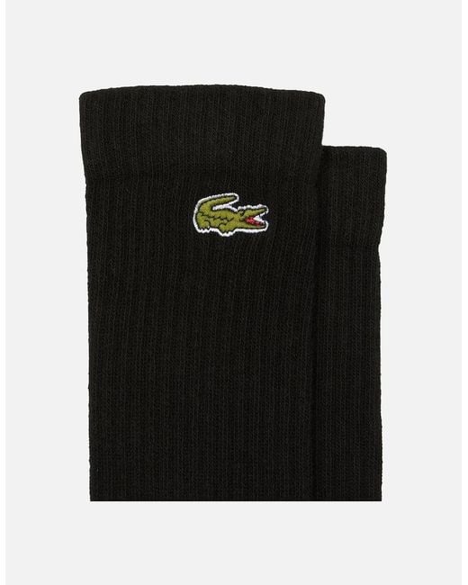 Lacoste White Sport 3 Pack High Cut Socks for men