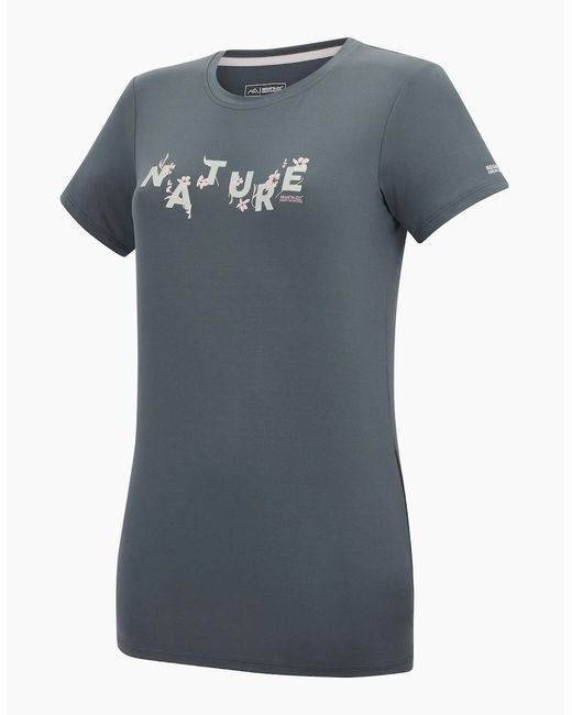 Regatta Gray Ladies Fingal Flowers Stretch T-Shirt