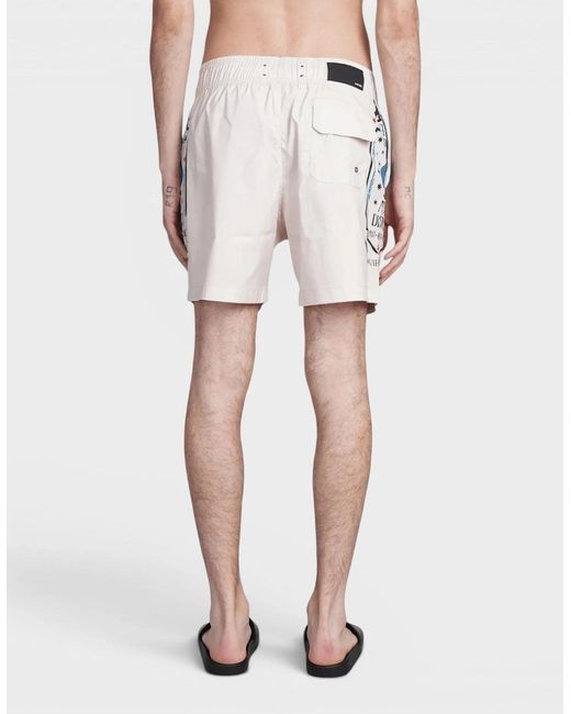 Amiri Natural Fortune Swim Trunks Birch for men