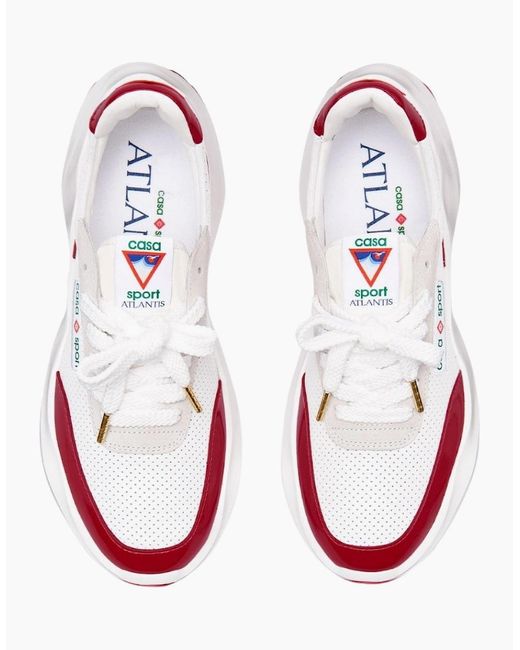 Casablanca White Atlantis Sneaker Detail Shoes for men