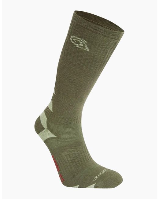 Craghoppers Green Adult Adventure Insect Repellent Boot Socks