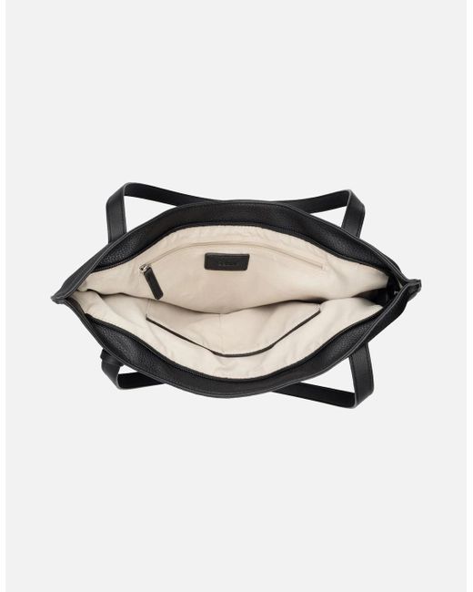 Gabor Black Elfie Zip Shopper Shoulder Bag