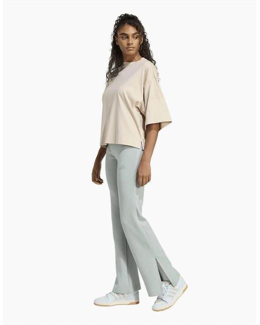 Adidas Green Soft Lux Flared Pants