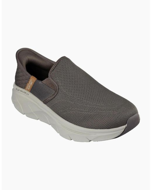 Skechers Brown D'Lux Walker 2.0 Trainers for men