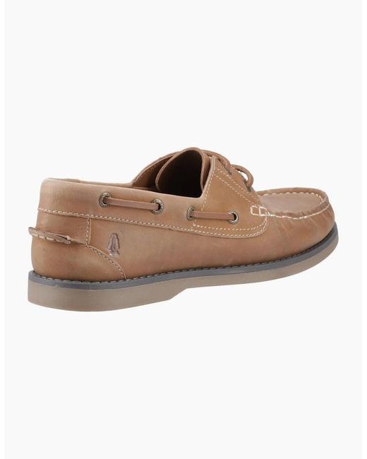 Hush Puppies Brown Wilson Boat Shoes for men