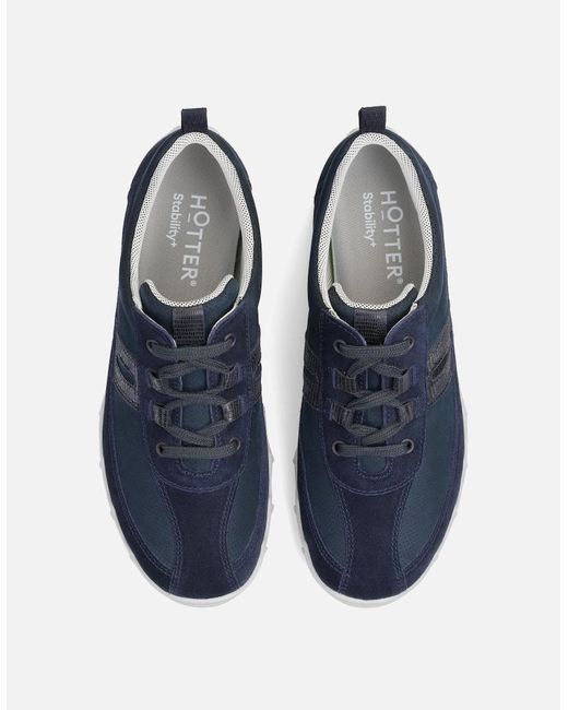 Hotter Blue Leanne Ii Wide Fit Sports Shoes