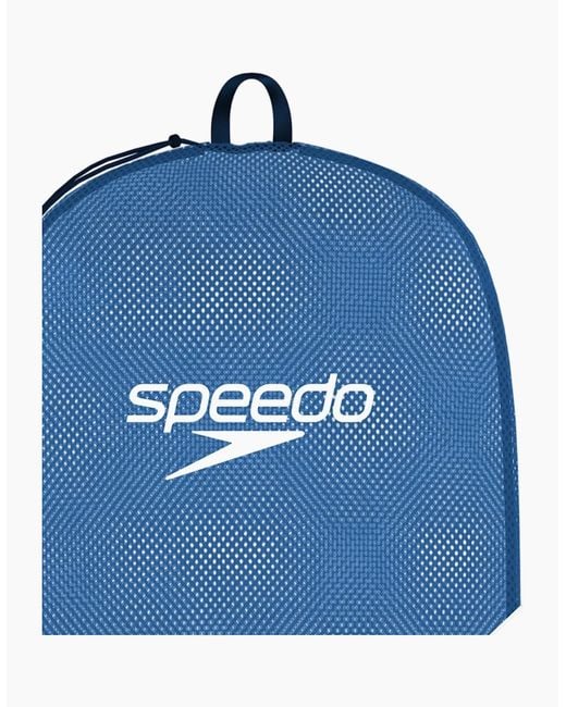 Speedo Blue Xl Team Logo Mesh Drawstring Bag