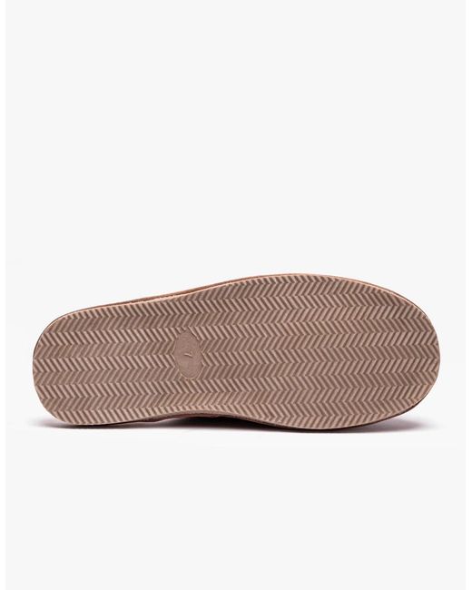 Hush Puppies Brown Coady Leather Slipper Classic Slippers Tan for men
