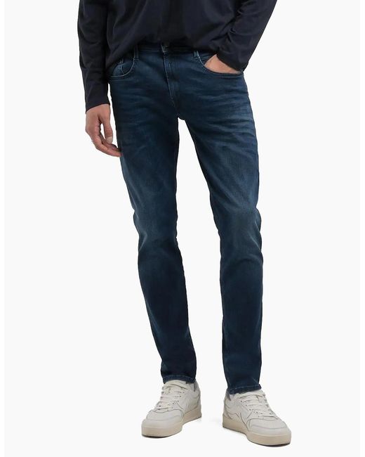 Replay Blue Hyperflex Anbass Slim Tapered Jeans for men