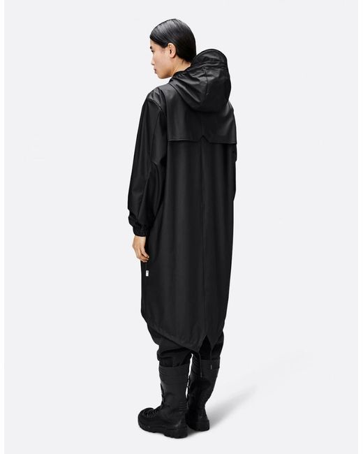 Rains Black Fishtail Parka