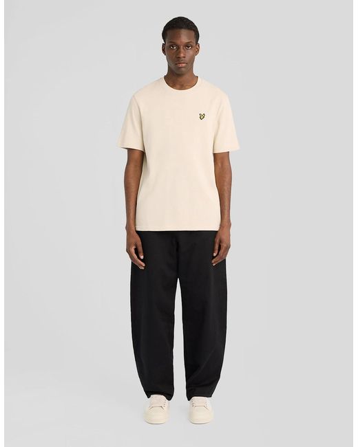 Lyle & Scott Natural Heavyweight Cotton T-Shirt for men