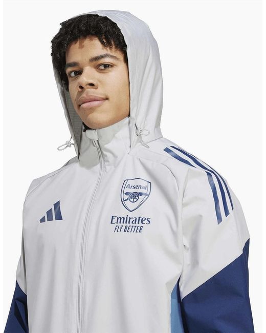 Adidas Blue Afc Aw Jkt for men