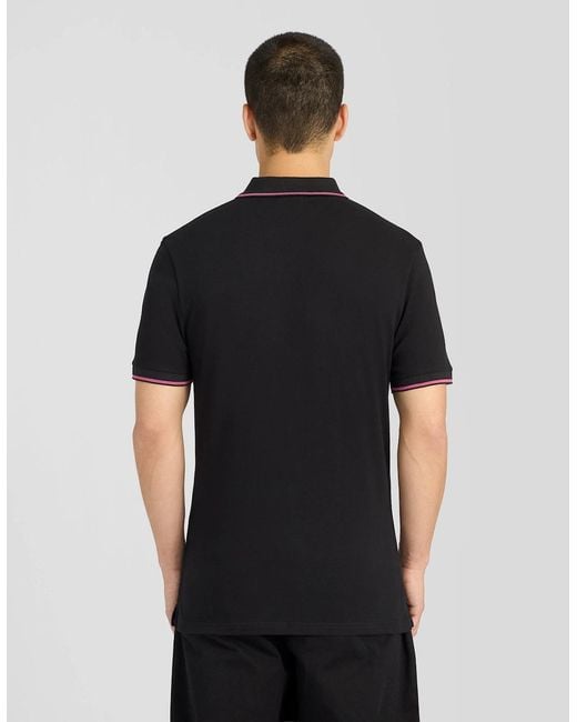 Lyle & Scott Black Tipped Polo Shirt for men