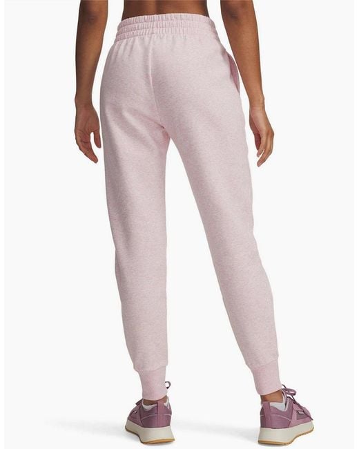Under Armour Pink Ua Rival Solid Slim Joggers