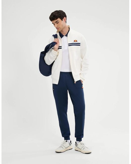 Ellesse White Vicenza Track Jacket for men