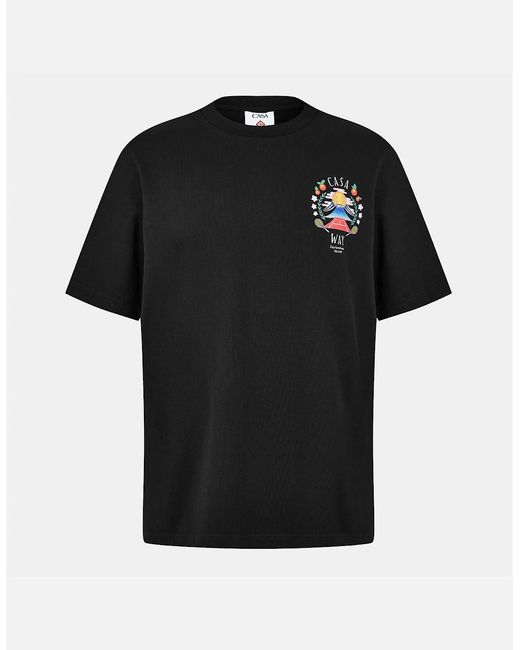 Casablanca Black Casa Way Mountain T-Shirt for men