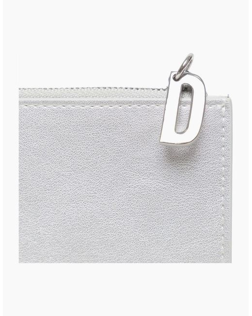 DIESEL White Zip Billfold Wallet for men