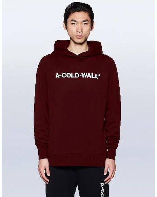 A_COLD_WALL* Red Essential Hoodie for men