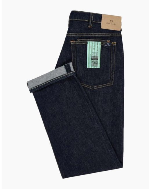Paul Smith Blue Ps Relaxed Taper Fit Jeans R Wash R Wash for men