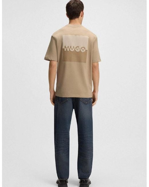 Boss Natural Split Logo T Shirt for men