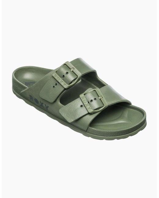 Roxy Black Kattie Slides
